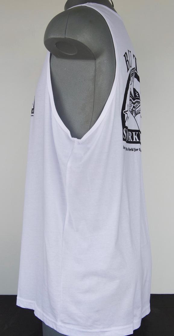 Butt Snorkeler White Tank Top: Booty Positive Apparel view 5