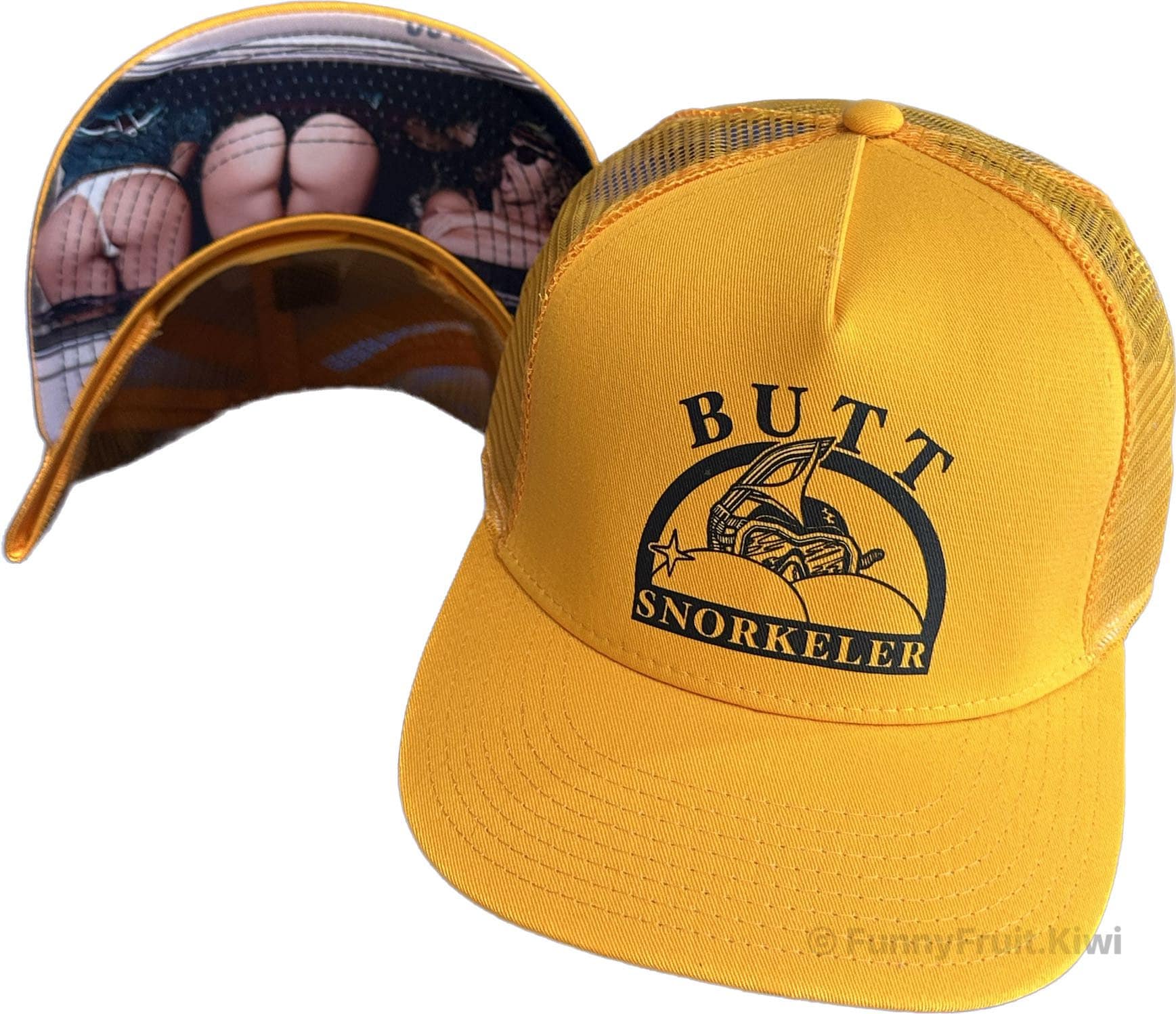 Under The Hood - ButtSnorkeler BaseBall Cap view 3