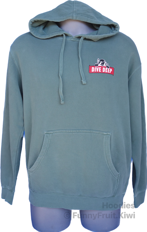 Green hoodie front view